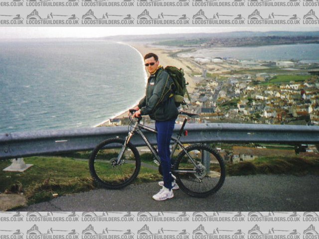 Overlooking Chesil Beach from Portland. (Where the bouncing bomb was tested!)